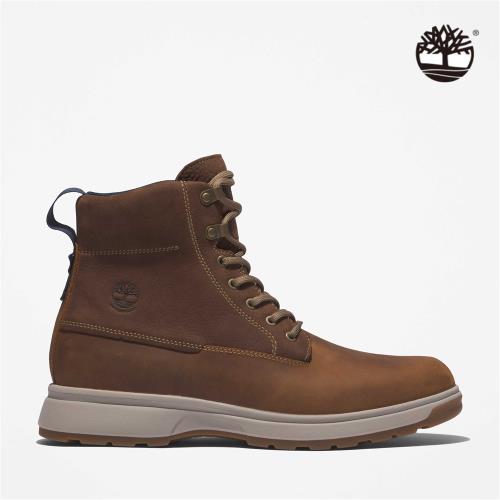 Timberland 男款鐵鏽色全粒面皮革防水6吋靴|A43TNF13 - 紅配綠