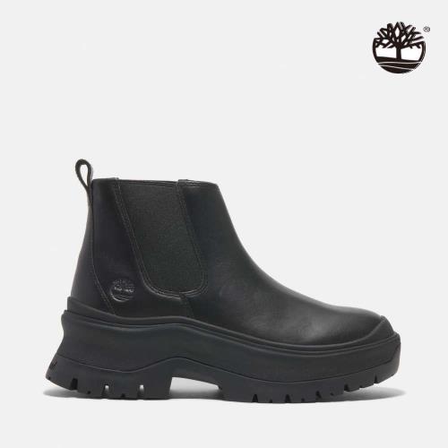 ★零碼出清★Timberland 女款黑色 Roxie Lane 中筒切爾西靴│A28XMW02 - 紅配綠