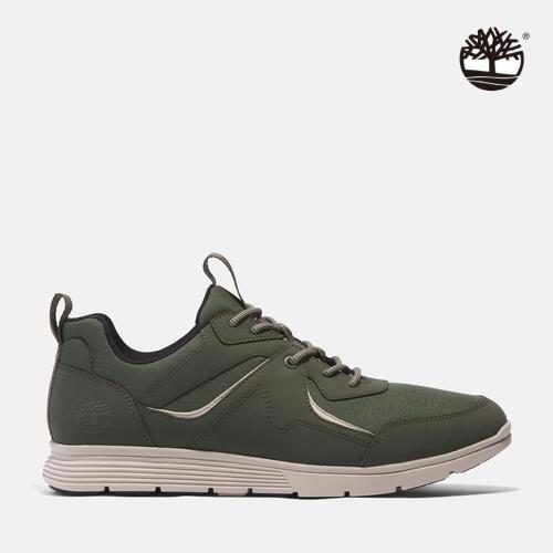 Timberland 男款深綠色低筒休閒鞋|A6A31EDI - 紅配綠