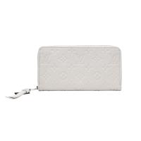 Louis Vuitton 壓花牛皮拉鍊長夾(M13825-霧霾灰)