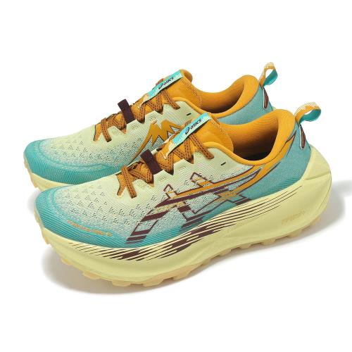 Asics 越野跑鞋 Trabuco Max 4 男鞋 黃 藍 抓地 緩衝 厚底 戶外 運動鞋 亞瑟士 1011B976750
