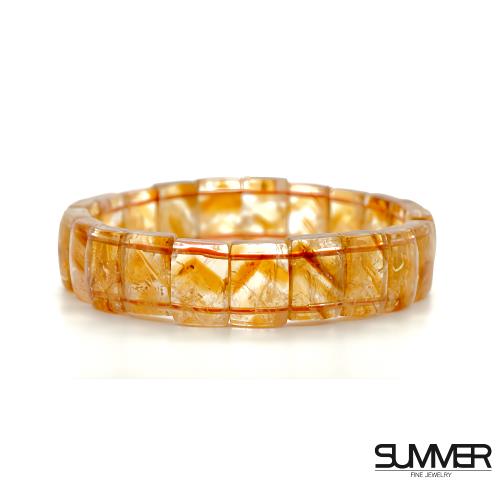 【SUMMER寶石】金字塔黃水晶手排 (強招正財)