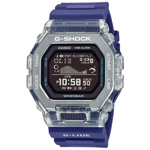 CASIO G-SHOCK  藍牙連線 衝浪時尚電子腕錶 GBX-100S-2
