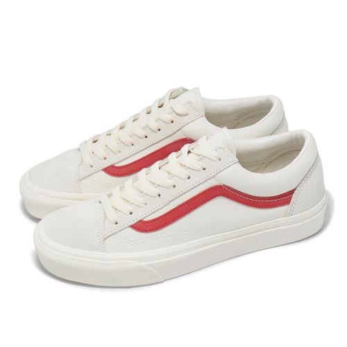 Vans 休閒鞋 Style 36 男鞋 女鞋 白 紅 皮革 麂皮 VN0A3DZ3OXS