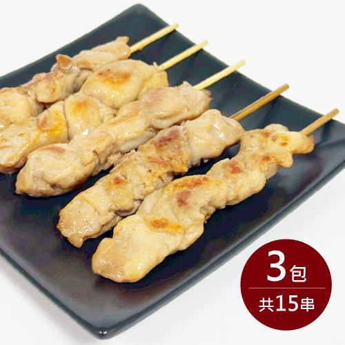 料里長-櫻花雞腿串串3包(5串/包 200g/包 共15串)