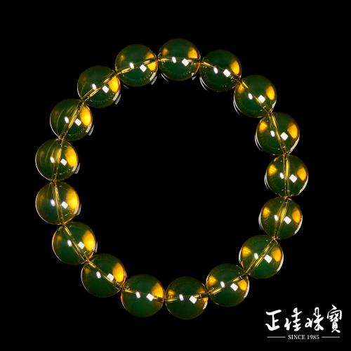 【正佳珠寶】琥珀藍珀 蒐藏級高藍超淨水 11.3-11.6mm 琥珀藍珀手珠