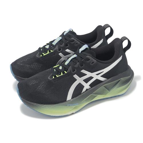 Asics 慢跑鞋 Novablast 5 LUXE 女鞋 黑 銀 白金系列 回彈 厚底 運動鞋 亞瑟士 1012B815001