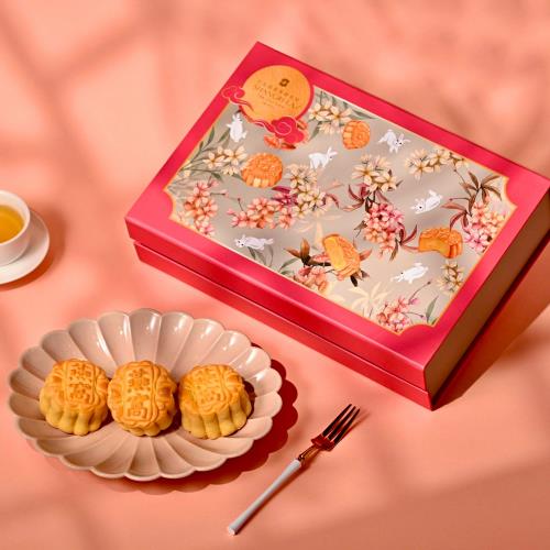 中秋預購 [台北遠東香格里拉] 燕窩奶黃月餅8入禮盒(1組)(含運)