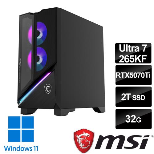 msi Infinite X3 AI 2NVR7-074TW(Ultra 7 265KF/32G/2T SSD/RTX5070Ti-16G/W11)