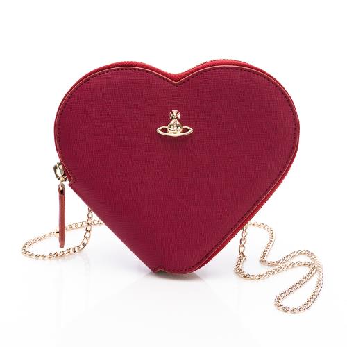 Vivienne Westwood 心型斜背包(紅紫&紅/附鏈條肩帶)