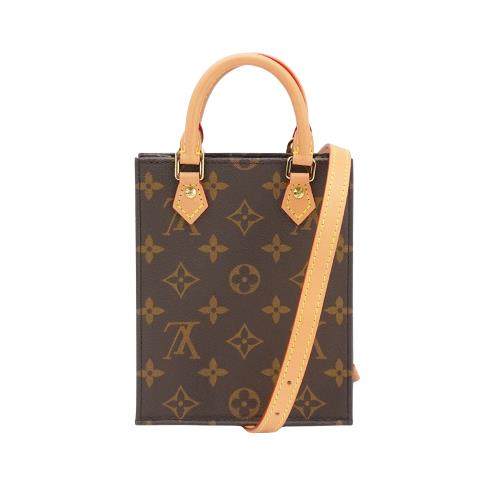 二手品 Louis Vuitton Petit Sac Plat 二用琴譜包(M81295-咖)