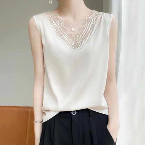 【ALLK 歐楷】新品 網紗拼接上衣 3色(尺寸L-XXL/中大尺碼/涼爽/透氣)