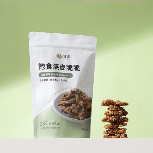 【溫室好食道】飽食燕麥脆脆(原味/芝麻/可可)(175g)_6包組