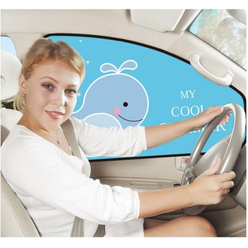 磁吸 汽車 遮陽簾 單片裝 獅子款