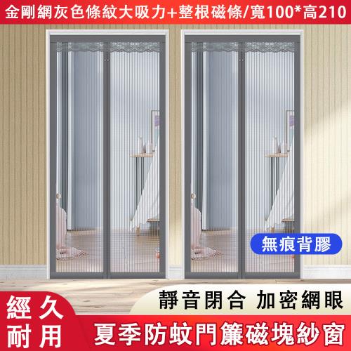  現貨 新款夏季 防蚊門簾 魔術金剛磁塊紗窗 免打孔 磁性自吸 家用紗門 納米膠直接貼免打孔