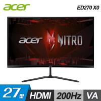 【Acer 宏碁】Nitro ED270 X0 27型 電競曲面螢幕