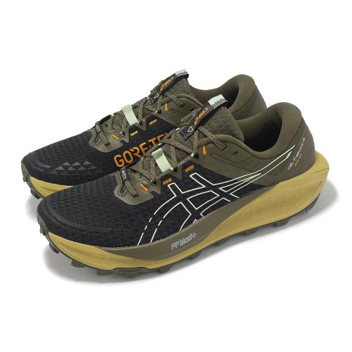 Asics 越野跑鞋 GEL-Trabuco 13 GTX 男鞋 黑 綠 防水 緩衝 抓地 戶外 運動鞋 亞瑟士 1011B978003