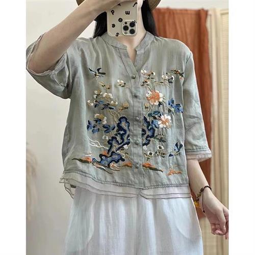 【韓國K.W.】韓國專櫃頂極輕簡輕便上衣(旅行/輕量外套/棉麻/襯衫)