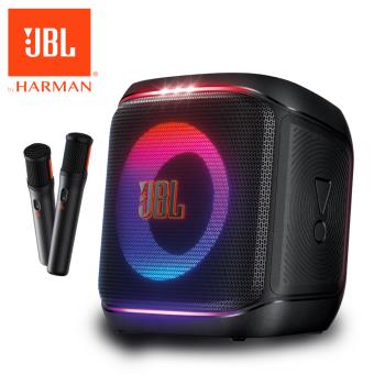 JBL PartyBox Encore 2 是專業級攜帶型藍芽多媒體喇叭，適合派對使用。具備藍芽連線功能，黑色系設計輕巧易攜，配件包含2支JBL原廠高質感麥克風及扣環。支援1年保固，NCC認證CCAM25LP0280T2，BSMI許可R63234。完美結合音質與便攜性，讓您的派對聲光無限！