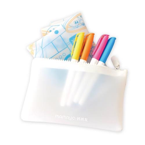 【mamayo】多功能矽膠防水收納包/耐酸鹼收納包/兒童文具收納包