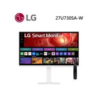 LG樂金 27U730SA-W 是一款 27 吋 IPS 面板 4K UHD 解析度螢幕，擁有 350 cd/m2 高亮度與 5ms 快速反應時間，適合電競玩家與影音愛好者。支援 HDMI 與 Type-C 輸入介面，內建喇叭與 USB 3.1/USB 2.0 插槽，提供便利的連線與使用體驗。具備 178 度水平與垂直可視角度，確保廣角觀看品質。重量僅 7.1kg，外觀尺寸為 613.2 x 534.5 x 210mm，並支援 VESA 壁掛安裝。提供三年保固，是追求高畫質與高效率的使用者首選。