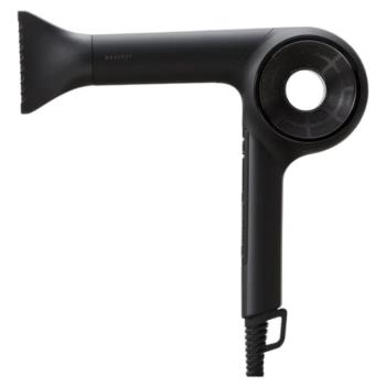  MAGNET Hair Pro HCD-G07CBTW 專業沙龍級吹風機，搭載日本礦石負離子技術與保水功能，1400W強勁風力，五段溫度三段風速調整，冷熱風自動切換，黑色時尚設計，尺寸約23x21.5x5.5cm，110V電壓，附集風吹嘴，1年保固，BSMI認證R3B609，產自中國，個人衛生用品一經拆封不退貨。 