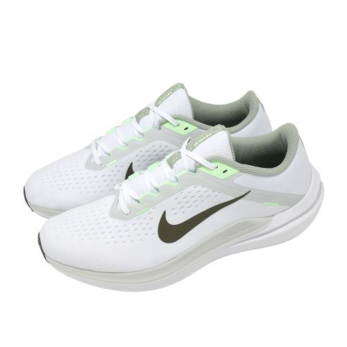 Nike 慢跑鞋 Air Winflo 10 男鞋 白 綠 緩震 路跑 運動鞋 IM3373-131
