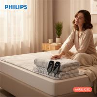【Philips 飛利浦】雙人雙控恆溫定時電熱毯180*150cm 戶外露營(AHR3142ED)