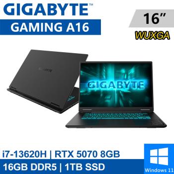 技嘉 GAMING A16 CWHI3TW894SH 16吋 黑(i7-13620H/16G/1TB/RTX5070 8G/W11)