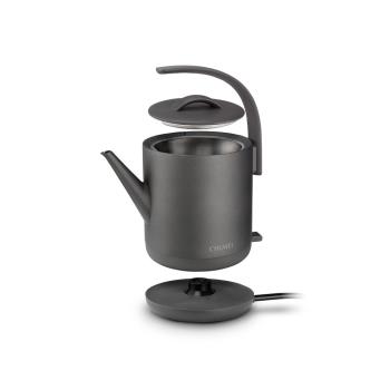  CHIMEI奇美 KT-75LS00 電熱水壺，容量1公升以下，適合小型家庭使用。電壓100V、頻率60Hz，消耗功率900W~1000W，提供快速沸騰功能。尺寸L127 x W136 x H248 mm，重量僅0.9 kg，輕巧易收納。內膽採用304不鏽鋼材質，耐用安全。產地中國，保固1年，並取得BSMI許可字號R3B307，品質保證，是理想的家用電熱水壺選擇。 