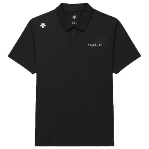 Descente 迪桑特 短袖上衣 男裝 Polo衫 防曬 黑【運動世界】SQ323UPS72-BLK0