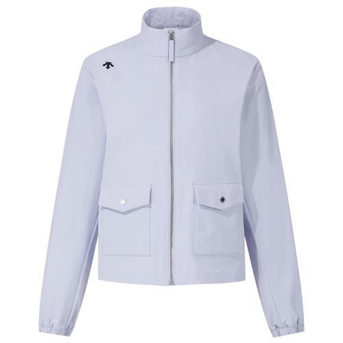 Descente 迪桑特 立領外套 女裝 工裝口袋 淡紫【運動世界】SQ322PWT71-LVND