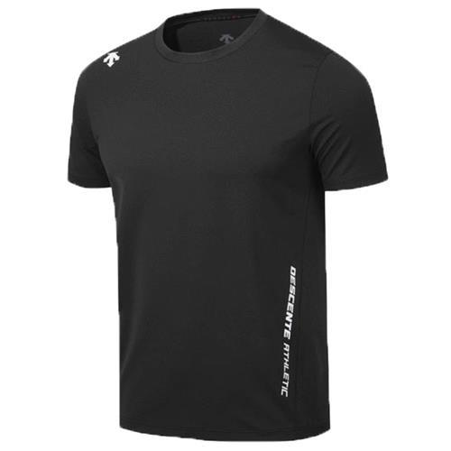 Descente 迪桑特 短袖上衣 男裝 排汗 寬鬆 黑【運動世界】SQ323TTS73-BLK0