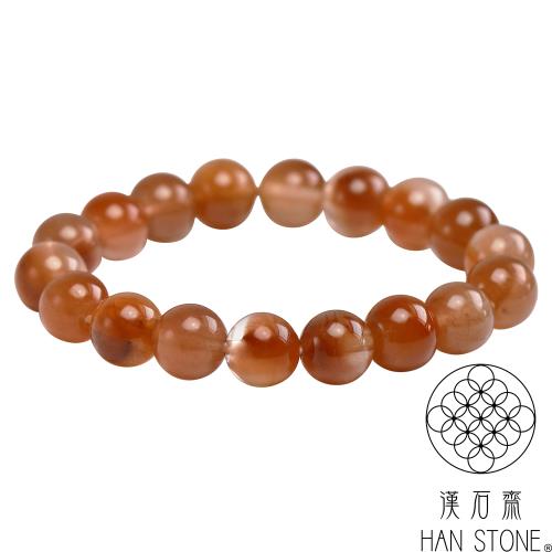 【漢石齋】天然紅兔毛水晶 圓珠手串(9.5-10mm/18pcs)