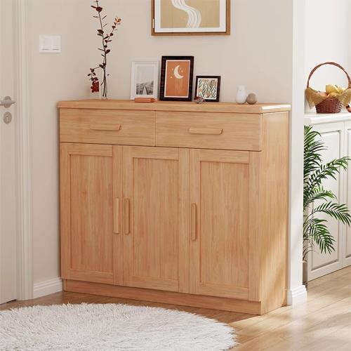 HappyLife 北歐實木三門鞋櫃 120公分 Y12444