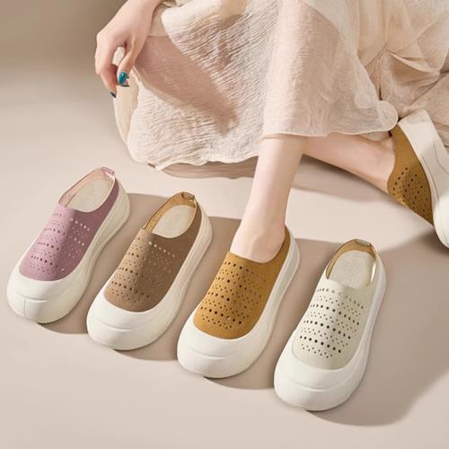 【Alice】鏤空花紋軟底柔軟防滑鞋底勃肯鞋(涼鞋/休閒鞋/涼拖鞋/穆勒鞋)