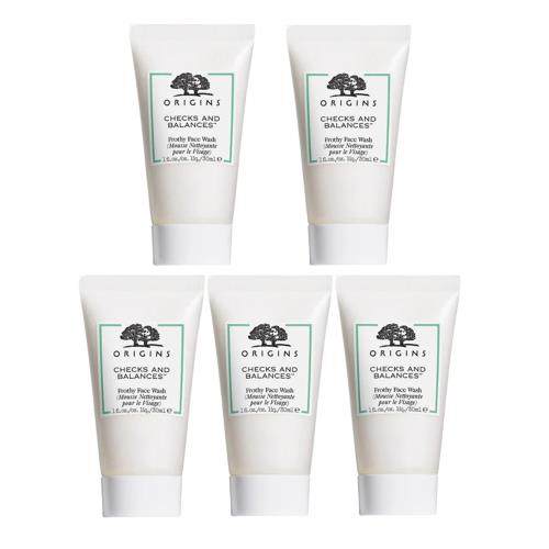 ORIGINS 品木宣言 一舉兩得潔面慕絲30ml*5入組-航空版