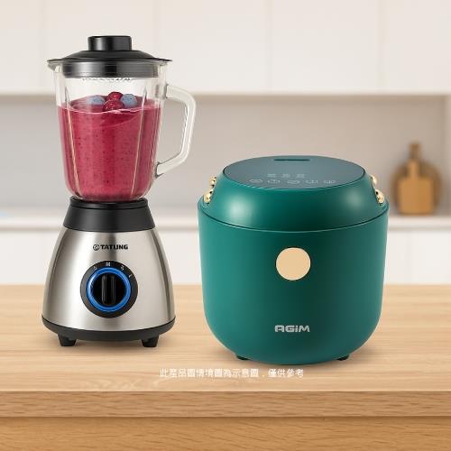TATUNG大同 1.5公升玻璃果汁機 TJC-1518A+法國阿基姆AGiM健康減醣電子鍋