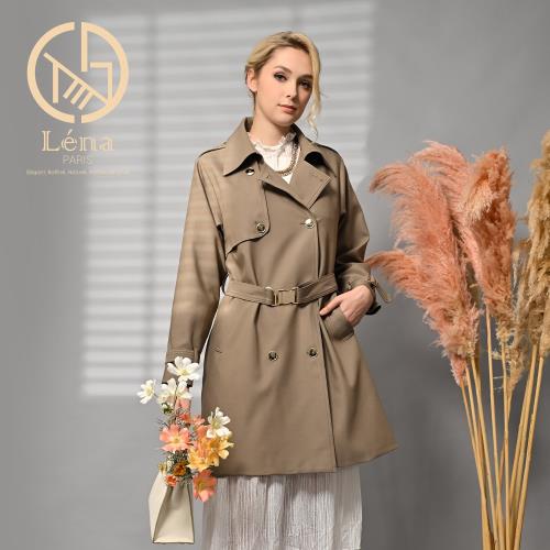 Léna巴黎高訂款精品風衣外套-獨