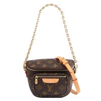 Louis Vuitton LV M82335 Mini Bumbag 花紋帆布肩背/斜背/腰包