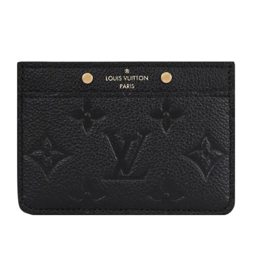  Louis Vuitton LV M69171 Monogram Empreinte 經典壓花卡片夾.黑