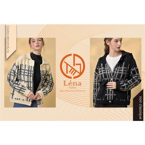 Léna法式經典小香風針織羊毛外套