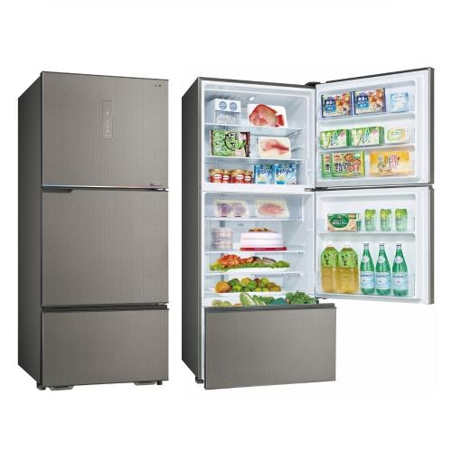 SANLUX台灣三洋606公升三門變頻晶鑽銀福利品只有一台冰箱SR-V610C-D