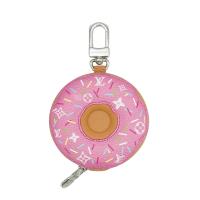 Louis Vuitton Donut 帆布甜甜圈造型零錢包/ 吊飾(M02549-粉/咖)