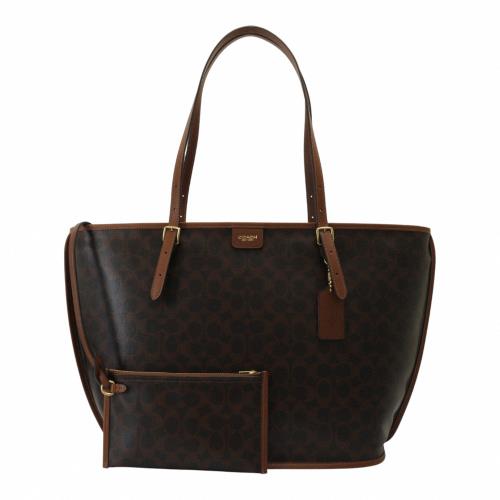 COACH-TAXI 托特包(咖啡色)特大