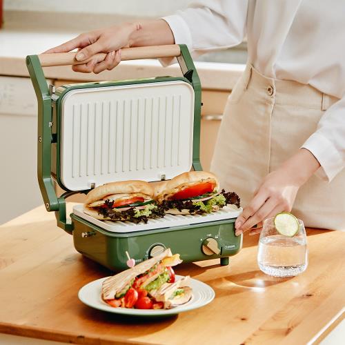 ★超值雙12★ MATURE美萃 夾心陶瓷爐-深茉綠 CY-1624+贈 Umei又美 二合一可拆卸手柄油炸鍋保鮮盒（2.3L）