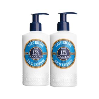 LOccitane歐舒丹 乳油木保濕身體乳250ml*2入組(航空版)