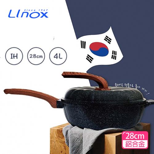 Linox 鐓釜不沾炒鍋 28cm(附蓋) DFW28