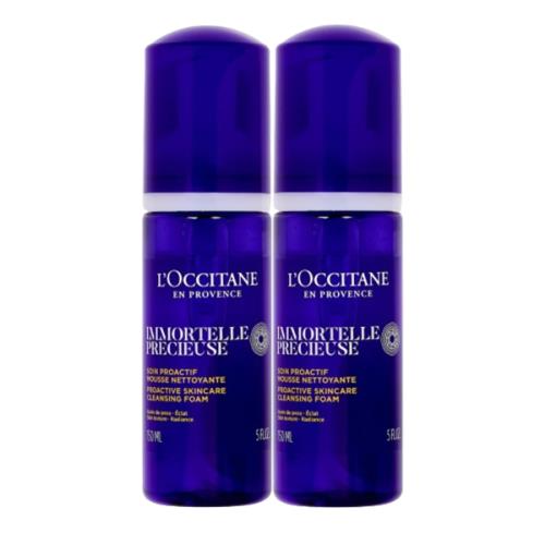 LOCCITANE歐舒丹 蠟菊潔面慕絲150ml*2入組-航空版