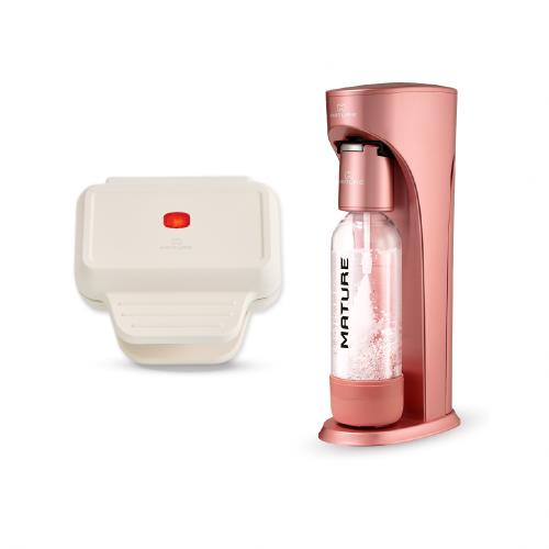 ★超值雙12★ MATURE美萃 Classic410氣泡水機單氣瓶 + MINI食光陶瓷熱壓機 CY-1627